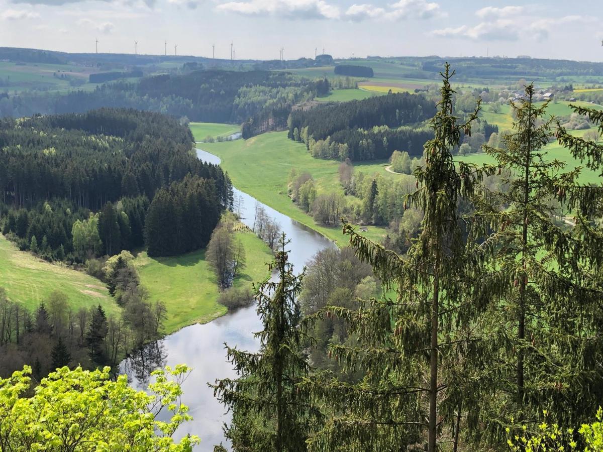 Chalet-Ferienwohnung Aehrenglueck, 70 Qm, Wellness/Fitness/Sauna - Bergroedelhof Feilitzsch Zewnętrze zdjęcie