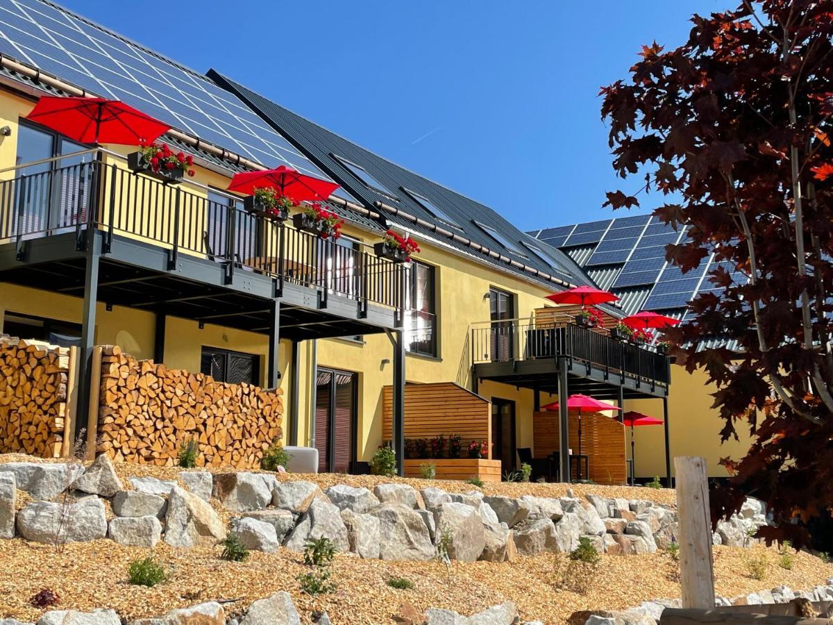 Chalet-Ferienwohnung Aehrenglueck, 70 Qm, Wellness/Fitness/Sauna - Bergroedelhof Feilitzsch Zewnętrze zdjęcie